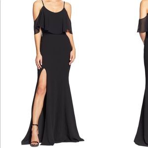 Black xxl long gown by dress the population